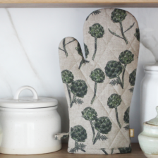 Artichoke Single Oven Glove Burnt Olive by Raine & Humble